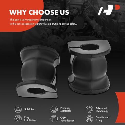 A-Premium 2 x Rear To Frame Sway Bar Bushing Kit, Compatible with Honda Accord 1998 1999 2000 2001 2002 in Saudi Arabia