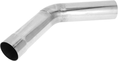 Motoforti 2.25" OD 45 Degree Mandrel Exhaust Tube Car Exhaust Pipe Mandrel Bend DIY Custom Tubing Pipe 7.5" Leg Length T304 Stainless Steel Silver Tone in Saudi Arabia