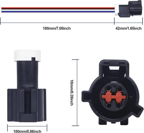 HiSport 4 Wire Connector for Fuel Pump O2 Sensor 645-708 Replacement for Lincoln Mazda Mercury S-627 in Saudi Arabia