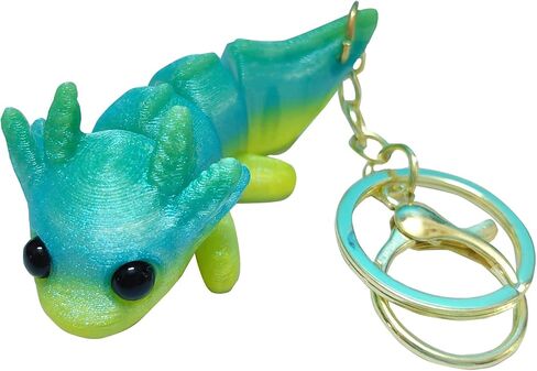 Axolotl Keychain,3D Printed Axolotl Keychain,Women Cute Keychain,Christmas Gift for Axolotl Lovers in Saudi Arabia