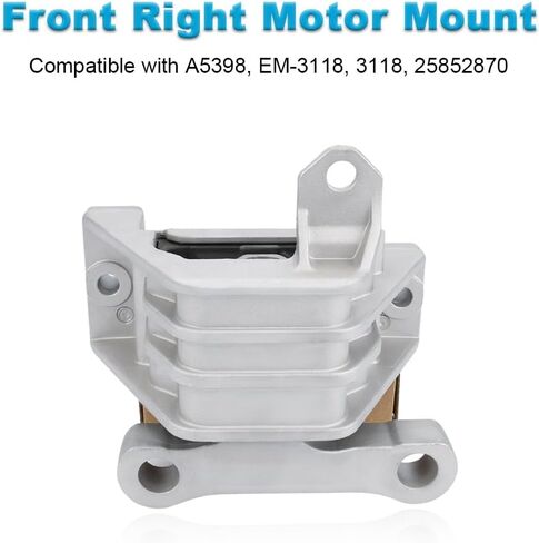 JDMON 3PCS Engine Motor Transmission Mount Replacement for 2009-2012 Chevrolet Malibu L4 2.4L 6 Speed Compatible with A5398, A5503, A5504 in Saudi Arabia