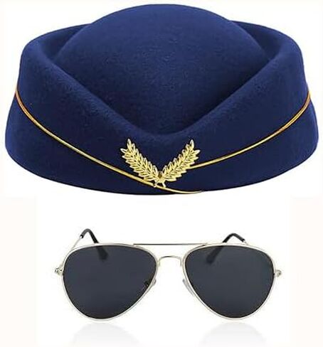 6 Pcs Women's Flight Attendant Costume Accessories Stewardess Outfits in Kuwait
