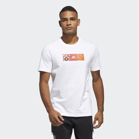Adidas Men's Chinese New Year Graphic Tee, White in Saudi Arabia