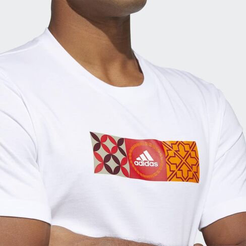 Adidas Men's Chinese New Year Graphic Tee, White in Saudi Arabia