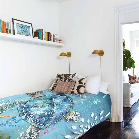 Tapestry Wall Hanging Ocean Turtle Retro Flower Room Decor Tapestries for Bedroom Living Room College Dorm Aesthetic Small 39x59 Inch in Saudi Arabia