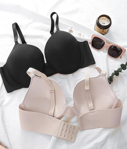 Womens Bra Wireless Comfortable Push Up Cleavage Bralettes for Ladies 2 Pack in Saudi Arabia