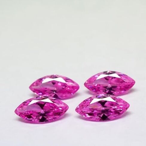Natural Pink Sapphire 4 Pcs Lot Marquise Cut Certified Loose Gemstone for Jewellery Making in Saudi Arabia
