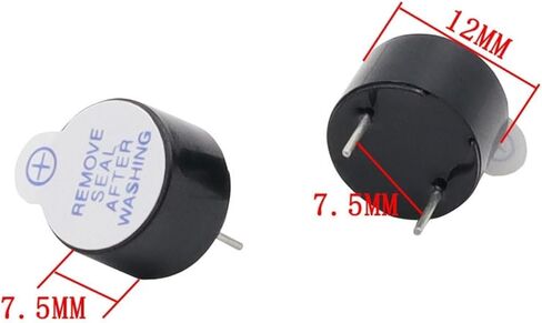 10 قطعة/الوحدة DC3V 5 فولت 12 فولت 12075 صفارة إنذار نشطة 12x7.5 مللي متر سوف يصدر صوت الجرس المتكامل عندما يتم تنشيطه (10 قطعة 12075 3 فولت) in Saudi Arabia