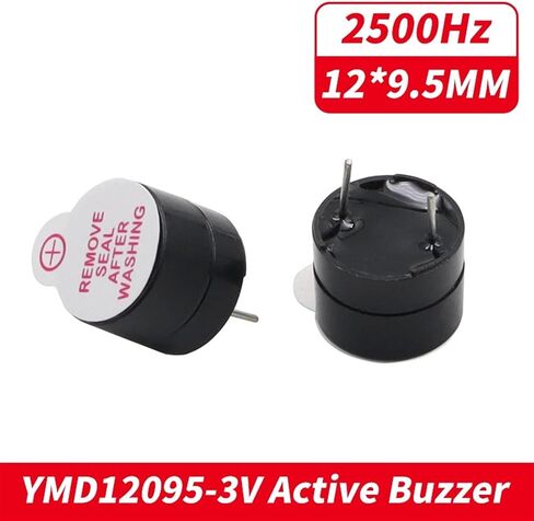 10pcs/lot Active Buzzer 12095 3V 5V 12V Magnetic Long Continous Beep Tone 12 * 9.5MM YMD12095 Electro-Magnetic Buzzer(10pcs YMD12095-3V) in Saudi Arabia