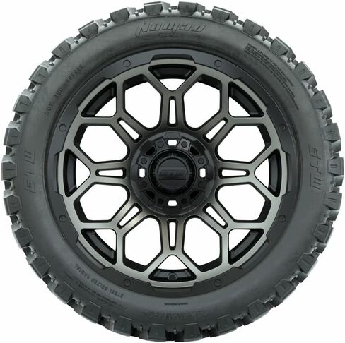 مجموعة عجلات وإطارات عربة الجولف مقاس 14 بوصة من GTW | عجلات برافو برونزية غير لامعة على إطارات شعاعية مقاس 23x10-R14 نوماد لجميع التضاريس | مجموعة من 4 (برونزي غير لامع) in Kuwait