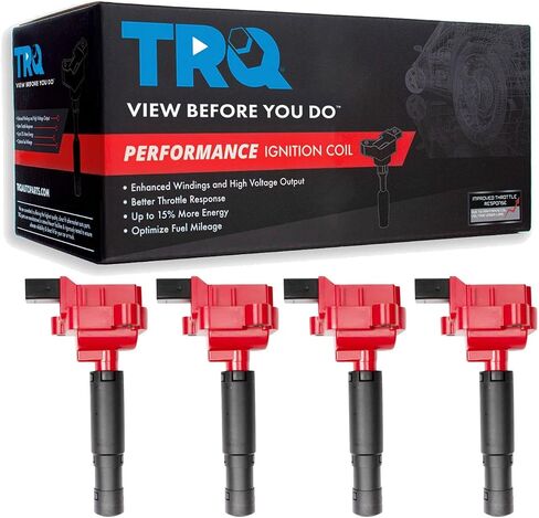 TRQ Ignition Coil Set Compatible with 2012-2015 Mercedes-Benz C250 SLK250 in Saudi Arabia