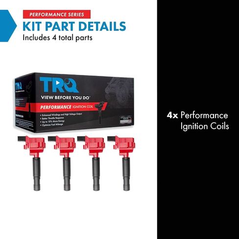 TRQ Ignition Coil Set Compatible with 2012-2015 Mercedes-Benz C250 SLK250 in Saudi Arabia