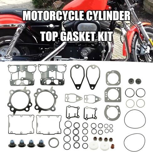 1 Set of Top End Gasket Kit, Replacement for Harley 1550 Twin Cam 95CI Big Bore 1999-2006 in Saudi Arabia