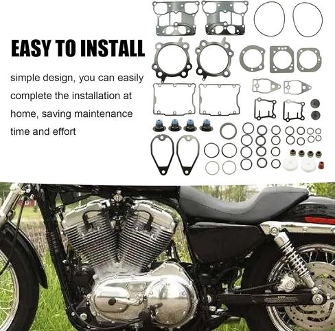 1 Set of Top End Gasket Kit, Replacement for Harley 1550 Twin Cam 95CI Big Bore 1999-2006 in Saudi Arabia