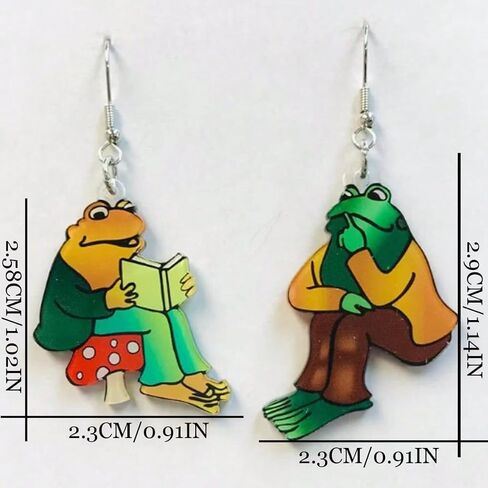 Teacher Read Earrings Cute Frog Fish ABC Letter Drop Dangle Earrings for Women Back to School Gift in Saudi Arabia