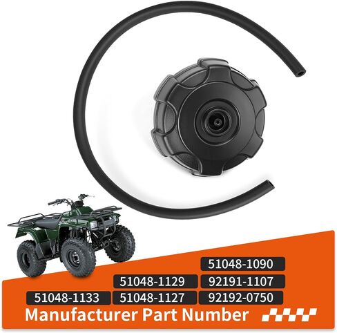 Fuel Tank Cap w/Tube For Kawasaki Bayou Lakota Prairie 220 250 300 400 KLF220 KLF250 KLF300 51048-1133 in Saudi Arabia