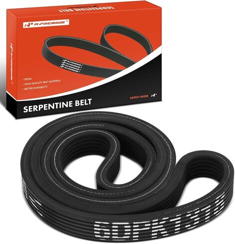 A-Premium Dual-Sided Serpentine Drive Belt Compatible with Volkswagen Jetta 2002-2004, Golf 2003-2005, R32 2004 & Audi TT Quattro 2004-2006, 2.8L 3.2L, GAS in Saudi Arabia