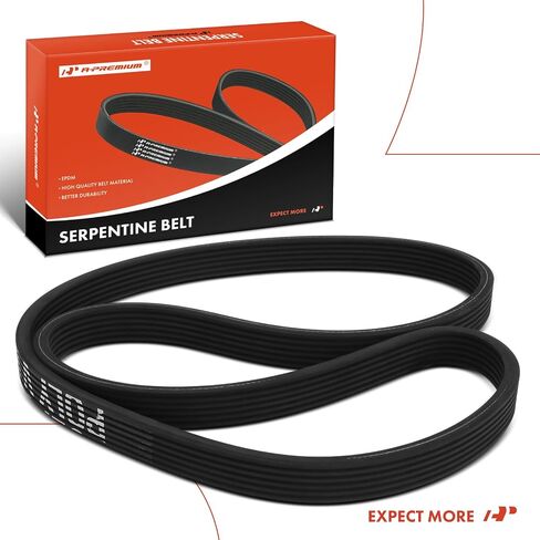 A-Premium Dual-Sided Serpentine Drive Belt Compatible with Volkswagen Jetta 2002-2004, Golf 2003-2005, R32 2004 & Audi TT Quattro 2004-2006, 2.8L 3.2L, GAS in Saudi Arabia