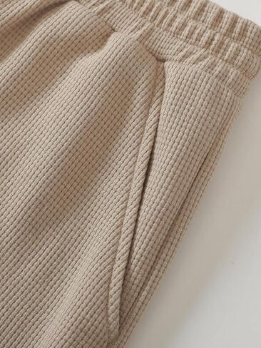 Latuza Women's Waffle Knit Loungewear 2 Piece Pajama Shorts Set in Saudi Arabia