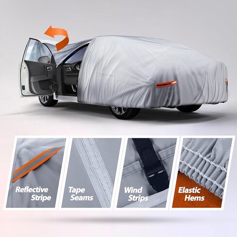 Autotech Park Waterproof All Weather Car Cover Compatible with 2024-2025 Honda Prologue, Heavy Duty Outdoor/Indoor Protection, Max Protection from Sun Rain Wind & Snow in Saudi Arabia