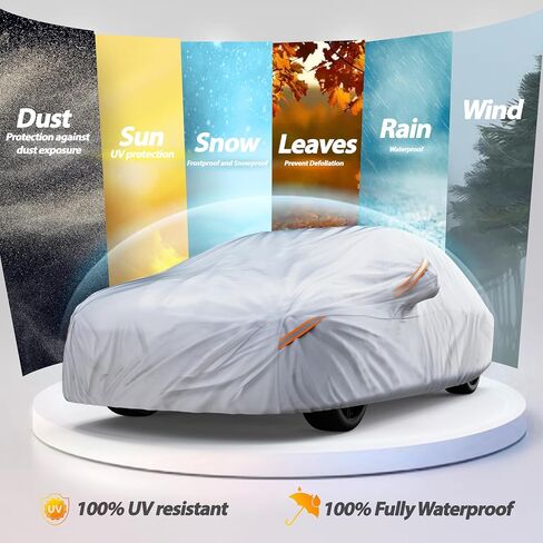 Autotech Park Waterproof All Weather Car Cover Compatible with 2024-2025 Honda Prologue, Heavy Duty Outdoor/Indoor Protection, Max Protection from Sun Rain Wind & Snow in Saudi Arabia