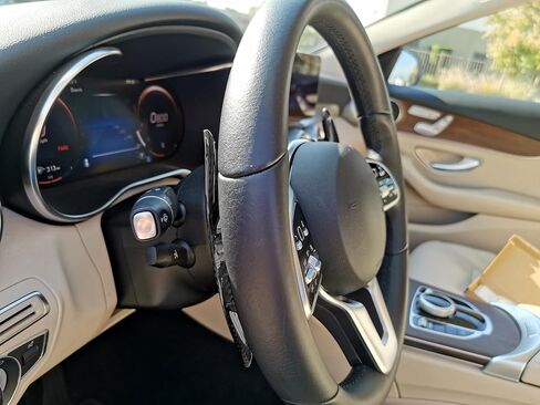 iJDMTOY ملحقات محول مجداف أكبر من ألياف الكربون الأصلية باللون الأحمر عالي اللمعان متوافقة مع مرسيدس بنز: 2015-up C-Class CLA-Class، 2016-up E-Class GLC-Class GLA-Class in Saudi Arabia