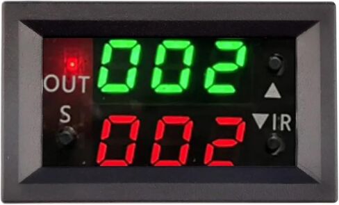 T2401 12V Delay Double Display Digital Time Relay Module Digital Time Delay Relay LED Display Cycle Timer Control Switch Module(Black) in Saudi Arabia