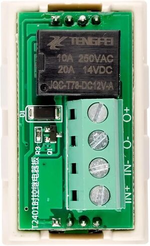 T2401 12V Delay Double Display Digital Time Relay Module Digital Time Delay Relay LED Display Cycle Timer Control Switch Module(Black) in Saudi Arabia