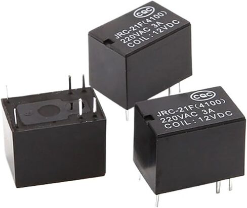 10pcs JRC-21F Miniature PCB Relay 4100 DC 3V 5V 12V Mini Power Relay 6Pin PCB Mount Circuit Board Relays 3VDC 5VDC 12VDC(12V) in Saudi Arabia