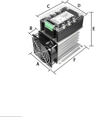 Three Phase AC 380V 25A-400A Voltage Regulating Module Power Regulator Thyristor Solid State Relay Dimming Potentiometer Control(25A) in Saudi Arabia