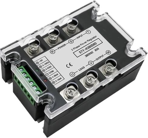 Three Phase AC 380V 25A-400A Voltage Regulating Module Power Regulator Thyristor Solid State Relay Dimming Potentiometer Control(25A) in Saudi Arabia