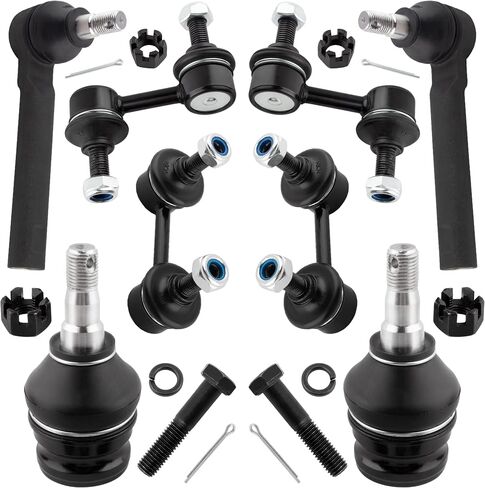 BOXI (Set of 8) Front & Rear Sway Bar Links + Front Lower Ball Joints Tie Rods fit for Subaru Forester 2003-2008 / for Subaru Impreza 2004-2007 WRX STI Models/Replaces ES3712 K9513 K750041 K750049 in Saudi Arabia
