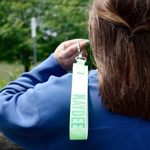 Sorority Shop Alpha Gamma Delta Keychain - Hands-Free Wristlet Lanyard Keychain with Sorority Nickname, 9" Durable Polyester Strap with Alloy Hardware, Holder for Keys, Wallet, Accessories in Saudi Arabia