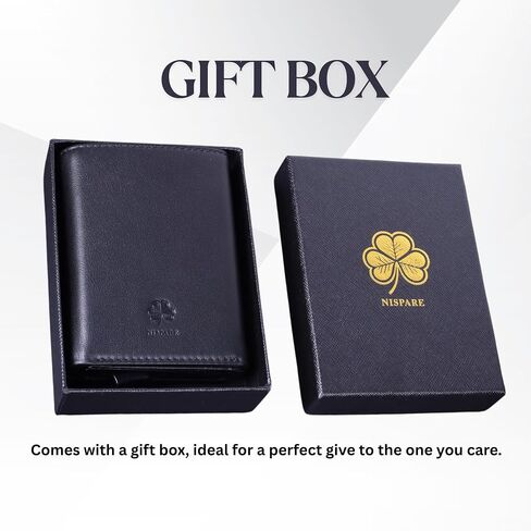 Pop Up Wallet for Men, RFID Blocking Slim Leather Wallet, Minimalist Front Pocket Card Holder with Quick Access Ejector, Ideal Christmas Gift for Dad, Husband, Boyfriend, Stocking Stuffer in Saudi Arabia