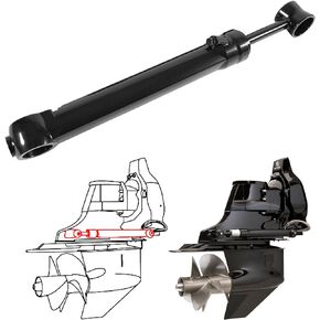 Port Trim Ram Cylinder, Power Trim Replacement for all Mercruiser Bravo I,II, and III,Replace Oem 9B-121-02, 98703A26, 98703A11, 98703A12, 98703A17, 18-2424, 26470, 8M0132609, 8M0108279.