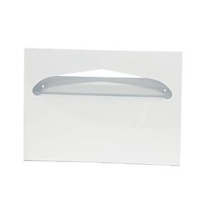 Health Gards Toilet Seat Cover Dispenser Half-Fold White, Metal, Wall Mounted, Hospeco TSC-1W