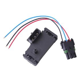 3Bar 12219935 Manifold Absolute Pressure Map Sensor 3 Bar 5S2556 Connector Pigtail Plug Wire 12223861 Compatible with Tahoe Yukon Malibu C1500 Camaro 28182633 Turbo Boost 16040749.
