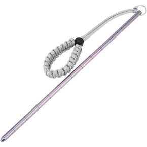Vbestlife Diving Stick Pointer 34cm Aluminum Scuba Noise Maker Stick Rod Pointer Lobster Tickle Stick with Parachute Lanyard(Gray)
