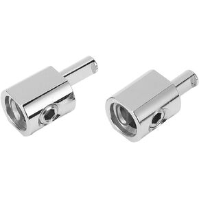 Aramox Wire Reducer Adapter, 2pcs Amp Input Reducer Adapter 1/0 Gauge to 4 Gauge Plated 6061 Aluminum for Cars Boats