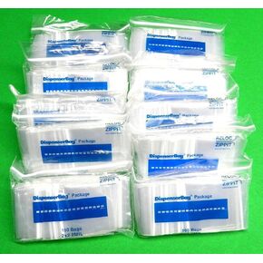 1000 Small Zippit Reloc Bags, 2 Mil Clear Polypropylene, Resealable, 2 x 2 Inches