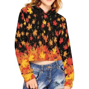 Cute Guinea Pig Strawberry Girls Crop Hoodie Active Short Pullover Sweatshirt,Long Sleeve Fashion Sweatshirts