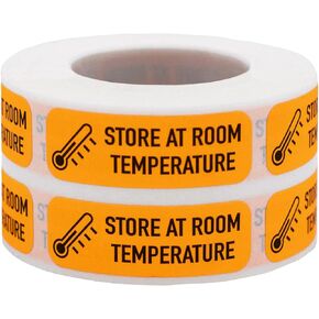 قم بتخزينها في درجة حرارة الغرفة، ملصقات الرعاية الصحية الطبية، بحجم 0.5 × 1.5 بوصة، 500 ملصق على لفة in Kuwait