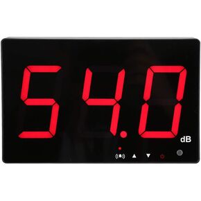 ديسيبل متر، مقياس مستوى الصوت، SNDWAY 9.6 بوصة LCD كبير مستوى الصوت الرقمي متر الجدار شنقا 30 ~ 130 ديسيبل اختبار الضوضاء مع إنذار لقياس الضوضاء من المصنع مكتب المنزل in Kuwait