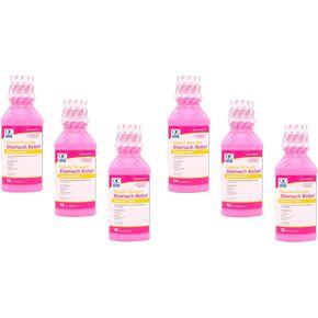 Quality Choice Regular Strength Pink Bismuth Liquid Stomach Relief, 12 fl oz. (Pack of 6)