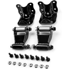 Rear Leaf Spring Shackles Hanger Brackets Repair Kit For Ford Ranger 1986-2011 /Mazda B2300 B3000 B400 1994-2010 /Mazda B2500 1998-2001 Replaces 722-001 722-010