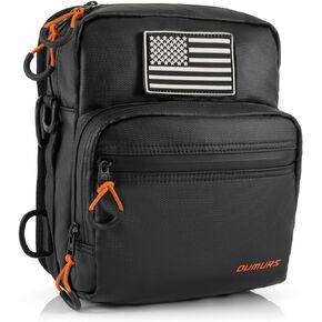 Waterproof Motorcycle Bag,Motorcycle Handlebar Bag,Sissy Bar Bag,Tool Bag, Front Fork Storage Accessory Bag, Bike Bar Bag Compatible with harley Cruiser Softail Dyna Sportsters Black Glossy