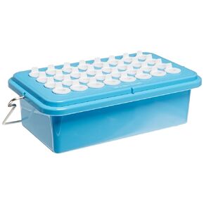 Heathrow Scientific True North HEA120074 Polycarbonate Mini Cooler with Clear Lid, Holds 0.5-2 mL x 32 Tubes, -20°C Maximum Temperature