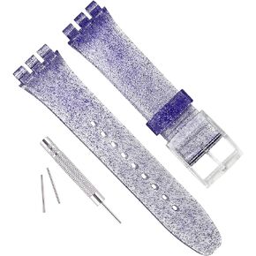 Ultra-thin Replacement Waterproof Silicone Rubber Watch Strap Watch Band for Swatch Skin Series
