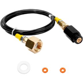 Soda Machine Adapter Hose Connect Soda Maker to Large Co2 Tank Directly for Jet and Aua Fizz Soda Machines, CGA320 Co2 Tank Adapter to TR21-4 Soda Water Machine co2 Refill (60 Inch External Hose) in Kuwait