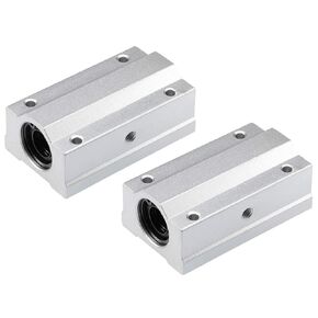 uxcell SCS12LUU Linear Ball Bearing Slide Block Units Extra Long, 12mm Bore Dia (Pack of 2)